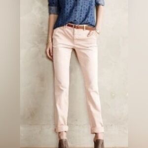 Pilcro and the Letterpress Hyphen Light Pink Straight Leg pants
